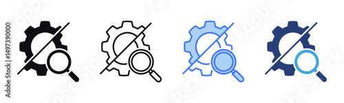 Breakdown icon sheet multiple style collection