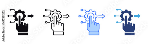 Actionable icon sheet multiple style collection