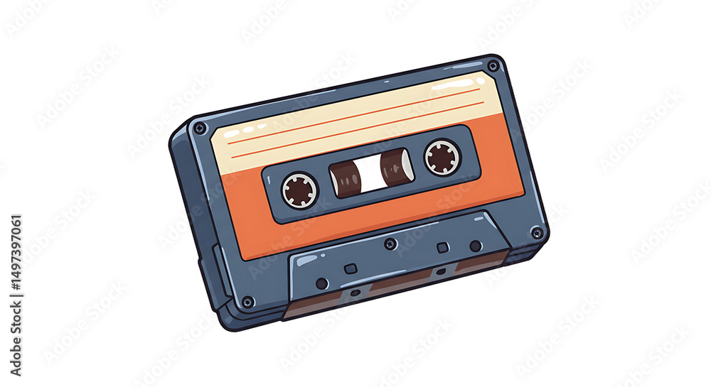 Obraz premium Cassette tape for audio recordings