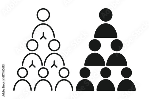Networking, referral icon. Illustration vector