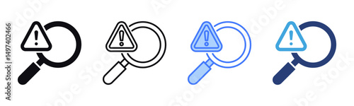 Identification icon sheet multiple style collection