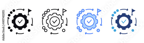 Phases icon sheet multiple style collection