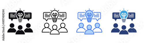 Discussion icon sheet multiple style collection