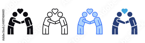 Politeness icon sheet multiple style collection