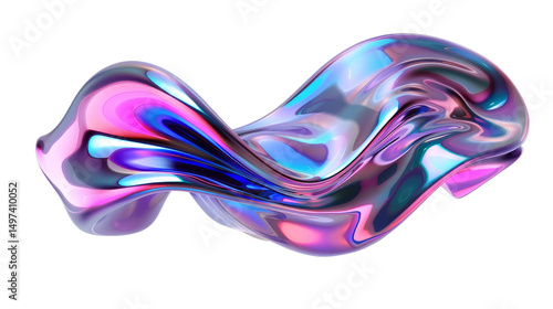Abstract 3D Render of Iride...