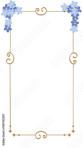 vintage golden frame 