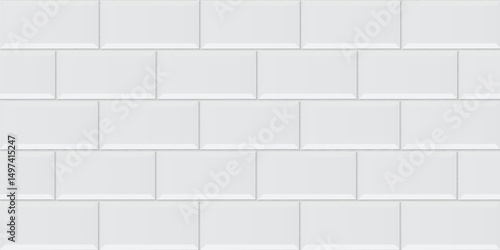 White ceramic brick tile wall. white tiles background. White ceramic tile wall background. 
