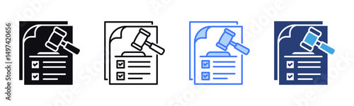 Obligation icon sheet multiple style collection