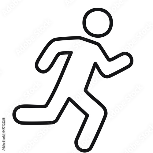 running person man woman sport healthy symbol icon