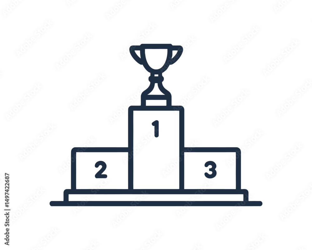 pedestal of the winner pedestal of the winner