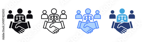 Arbitration icon sheet multiple style collection