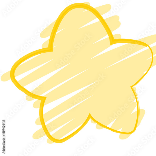 Simple chubby star illustration