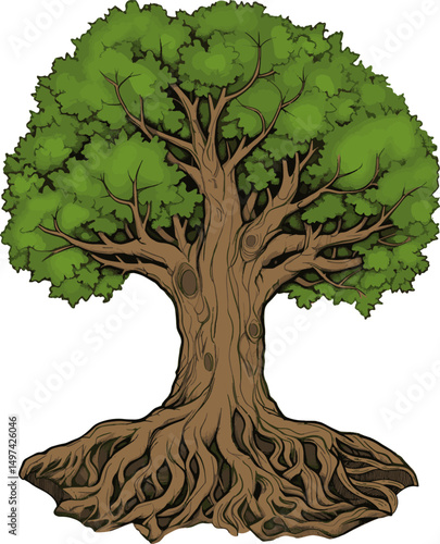 tree vector illustration eps format