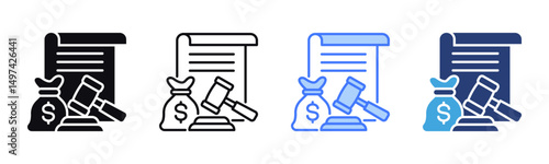 Bail icon sheet multiple style collection