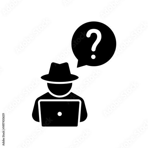 Icon a anonymity, isolated against a clean background.