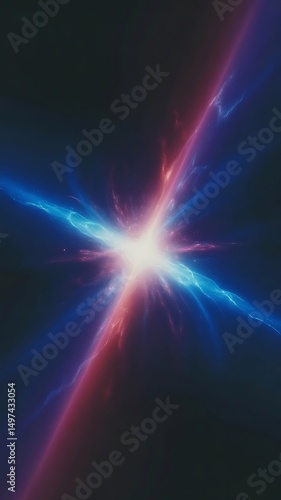 Wallpaper Mural Abstract cosmic collision bright nebula explosion energy Torontodigital.ca