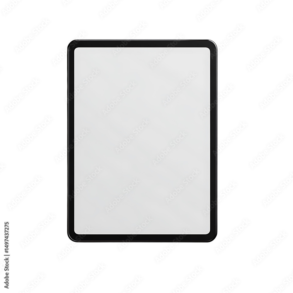 Wireless tablet PC with blank screen isolated on Transparent Background Wireless tablet PC with blank screen isolated on Transparent Background