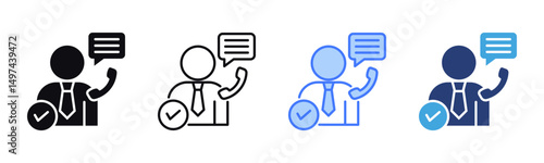 Consulting Services icon sheet multiple style collection
