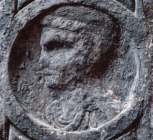 Stone Wall Medallion From the Time of Roman Empire