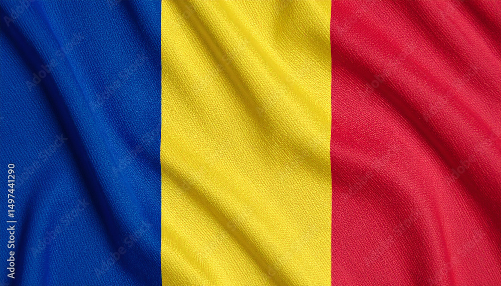 Obraz premium National flag of Romania. Constitution Day. Banner for celebrating Independence Day.