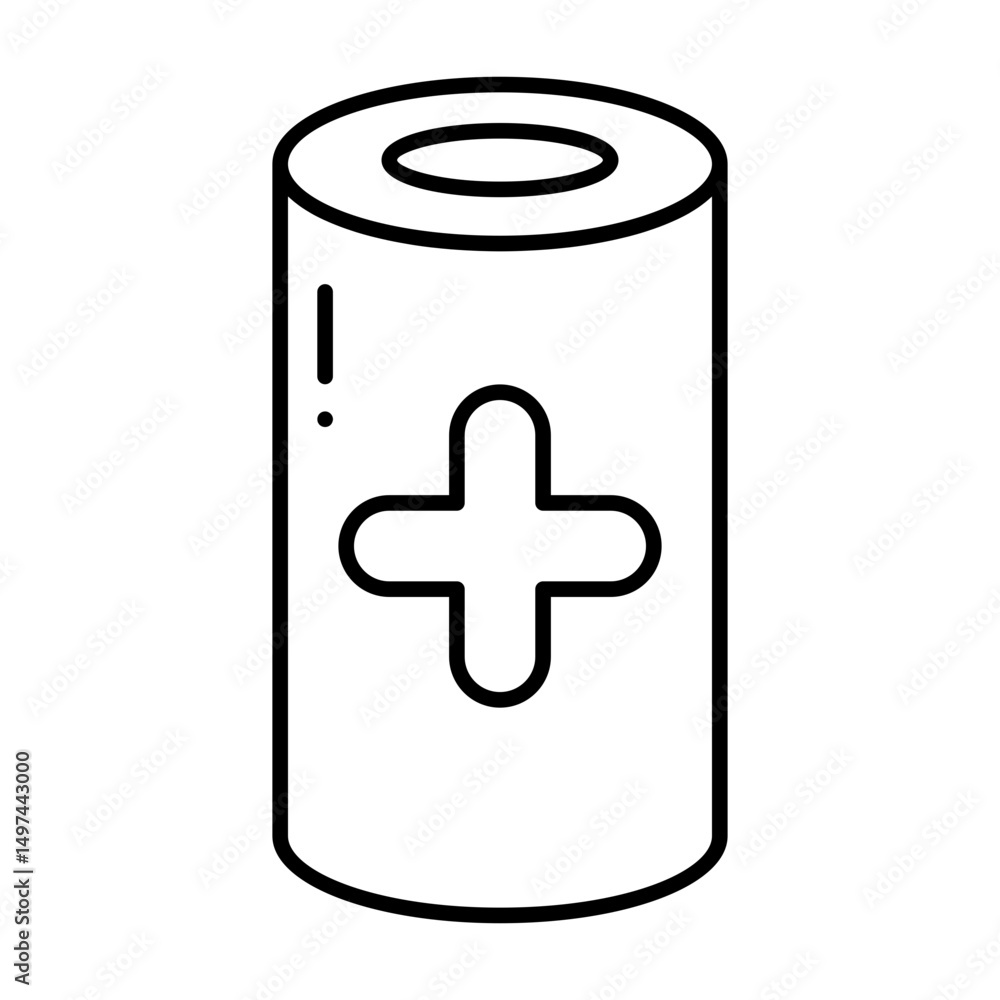 Obraz premium Bandage line icon