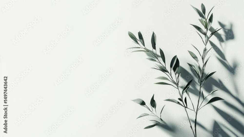 Fototapeta premium Minimalist design isolated on white background