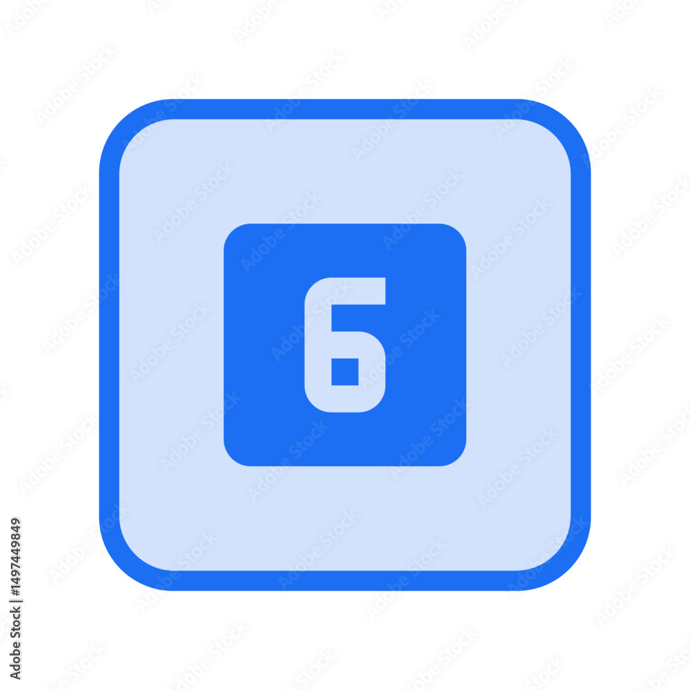 Number 6 Icon Number 6 Icon