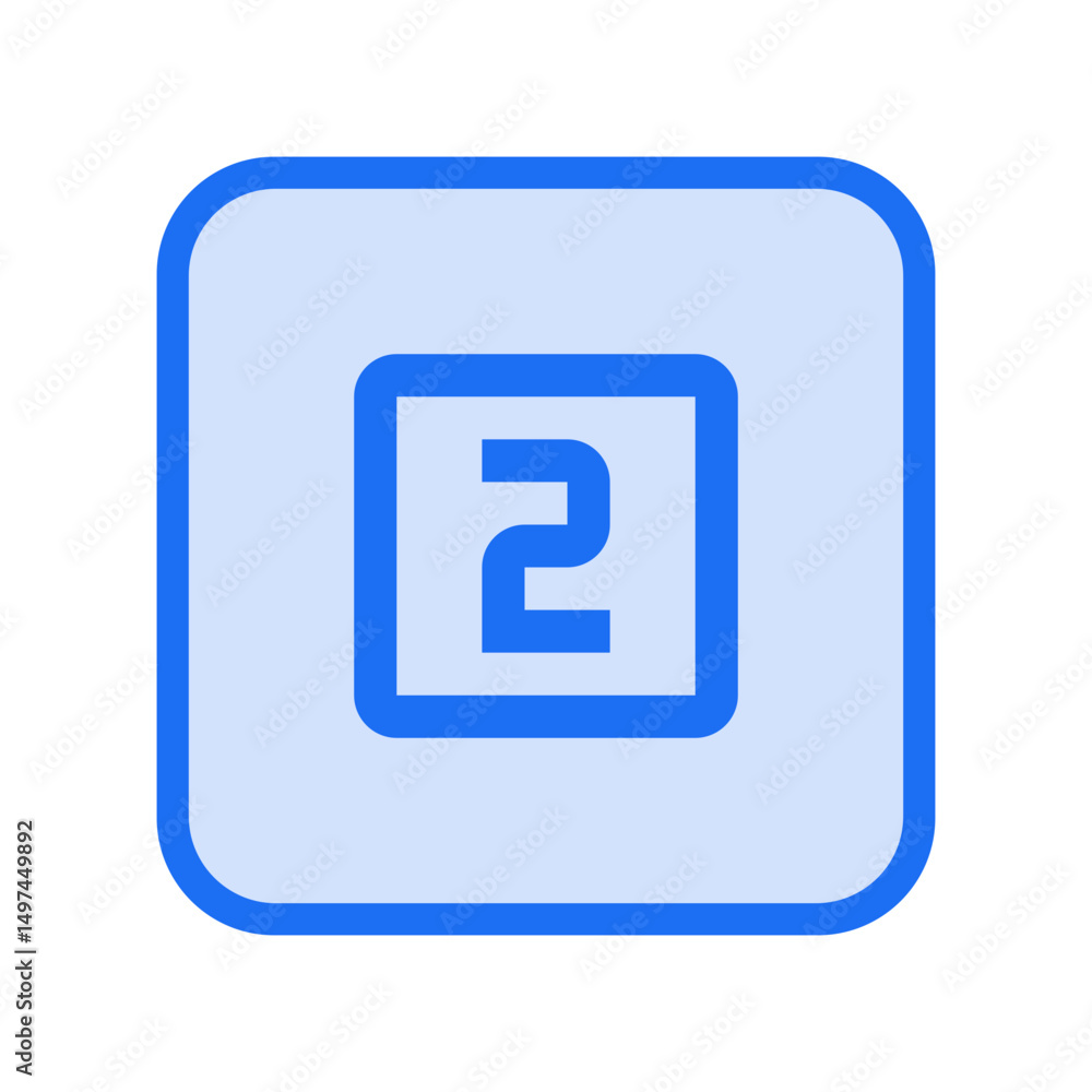Number 2 Outline Icon Number 2 Outline Icon