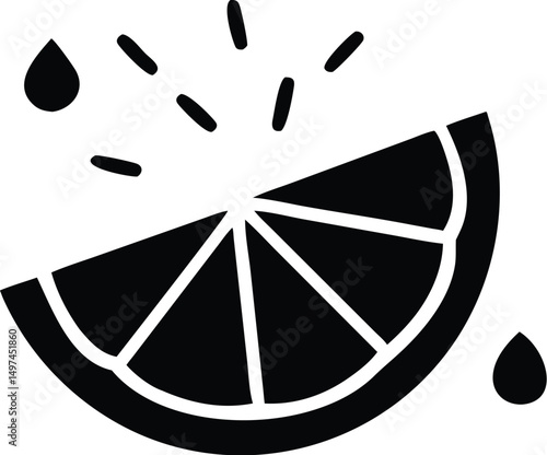 Sliced citrus bursts with flavor, shown as design, on transparent background