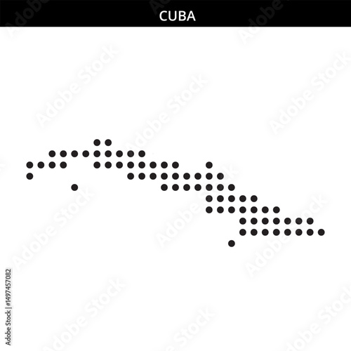 Cuba's outline displayed