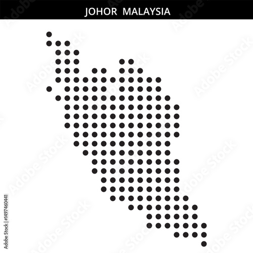Johor Malaysia silhouette map