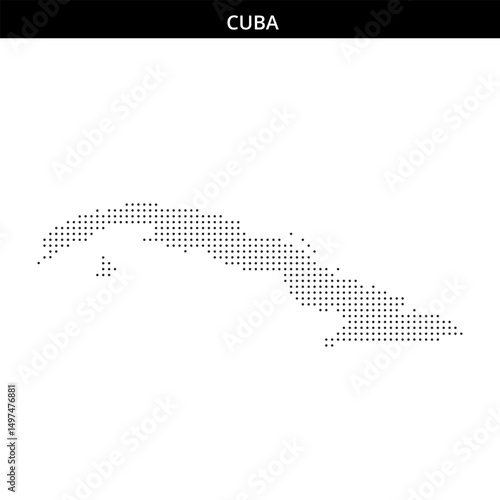 Cuba's outline displayed