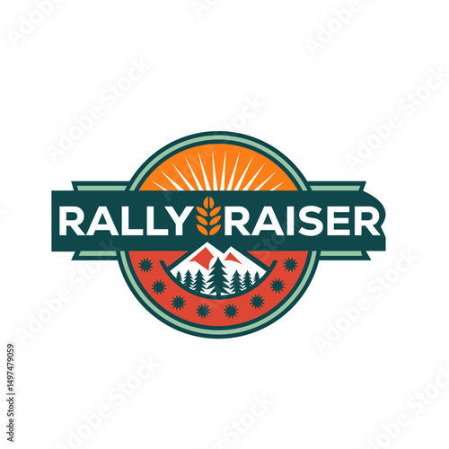 Rally Raiser Nature Inspired Logo for Outdoor Adventure