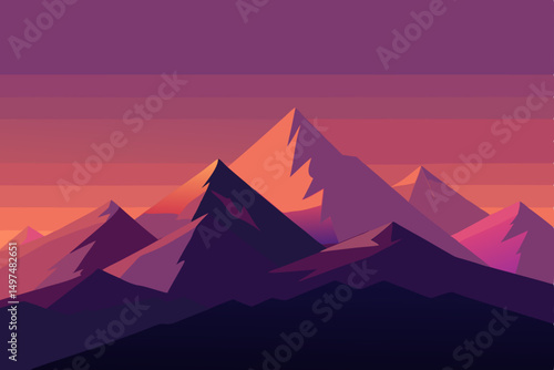 vector illustration of mountains