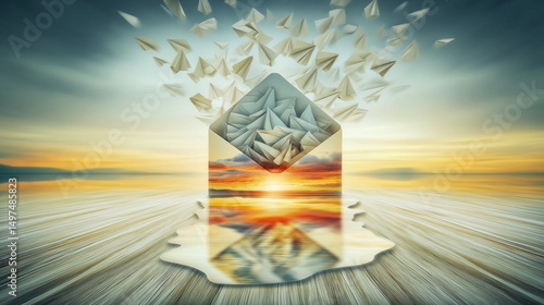 Double exposure of email in...