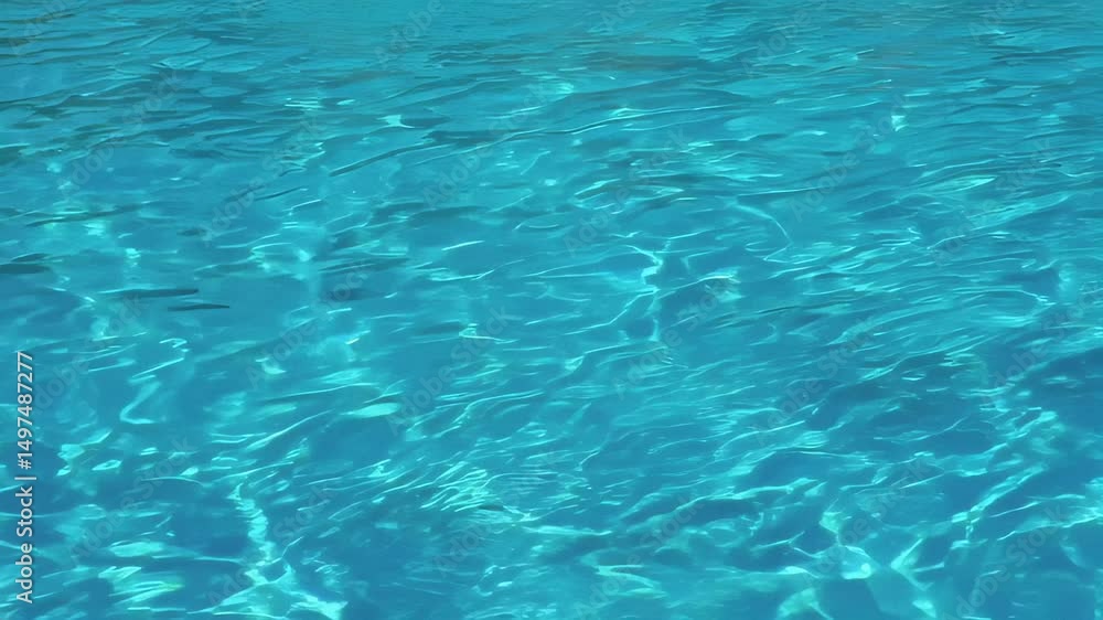 Deep Blue Water Surface with Clear and Pure Reflection Deep Blue Water Surface with Clear and Pure Reflection