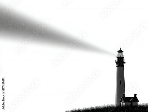 lighthouse shadow silhouett...