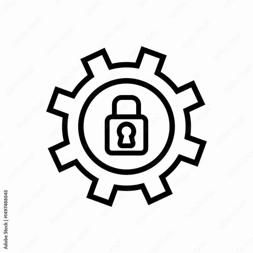 cogwheel line icon animation
