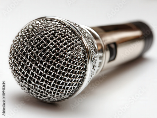 Microphone isolated on a wh...