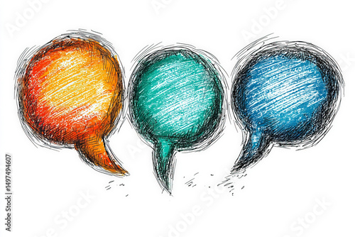 Speech bubble sketch: A pla...