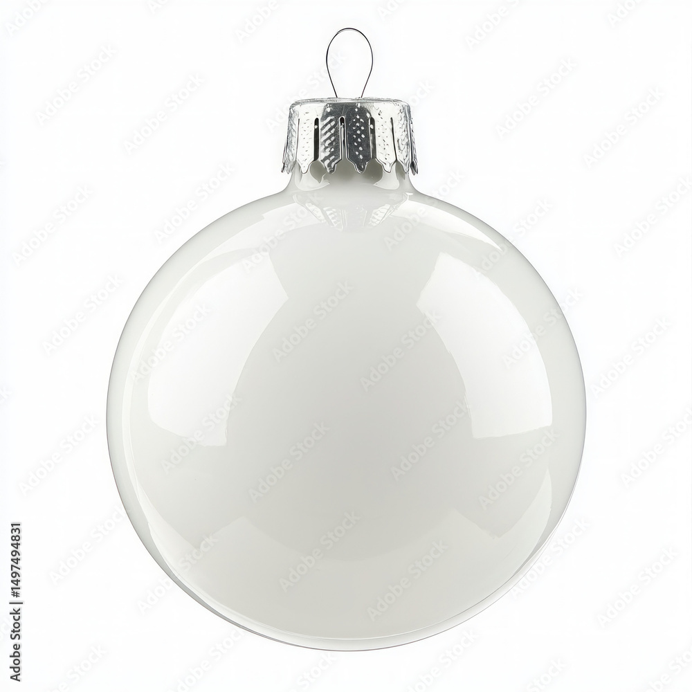 Obraz premium white bauble isolated