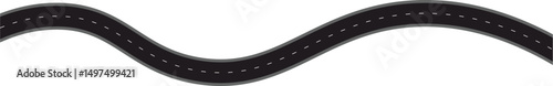 Curvy Road Illustration – Vector Style