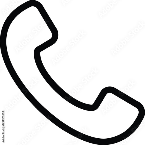 Phone icon on transparent background