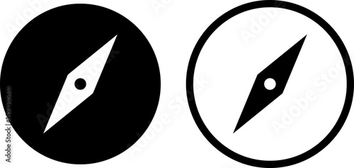 Bild auf Leinwand Compass icon set