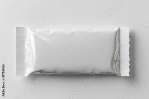 Snack bar wrapper mockup template for chocolate protein energy snack product packaging