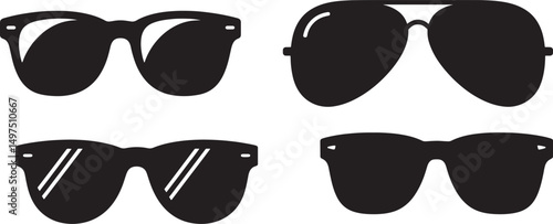 black and white sunglass