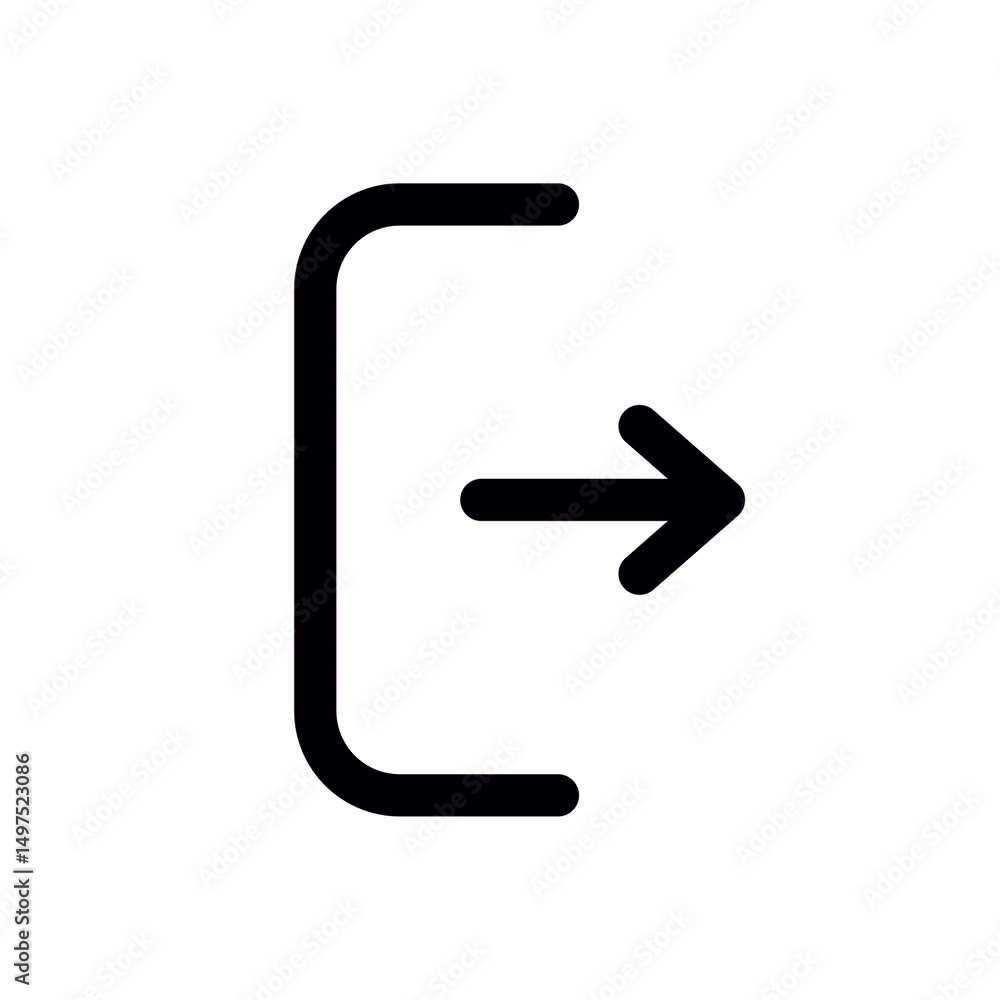 exit line icon animation
exit line icon animation