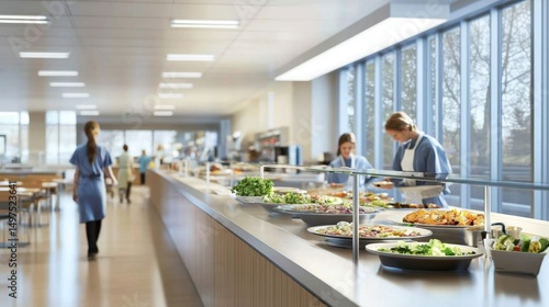 Patients and Staff Enjoying Meals Together 
