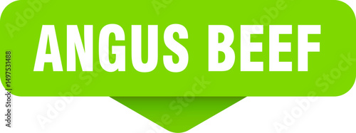 angus beef sticker. angus beef sign on transparent background