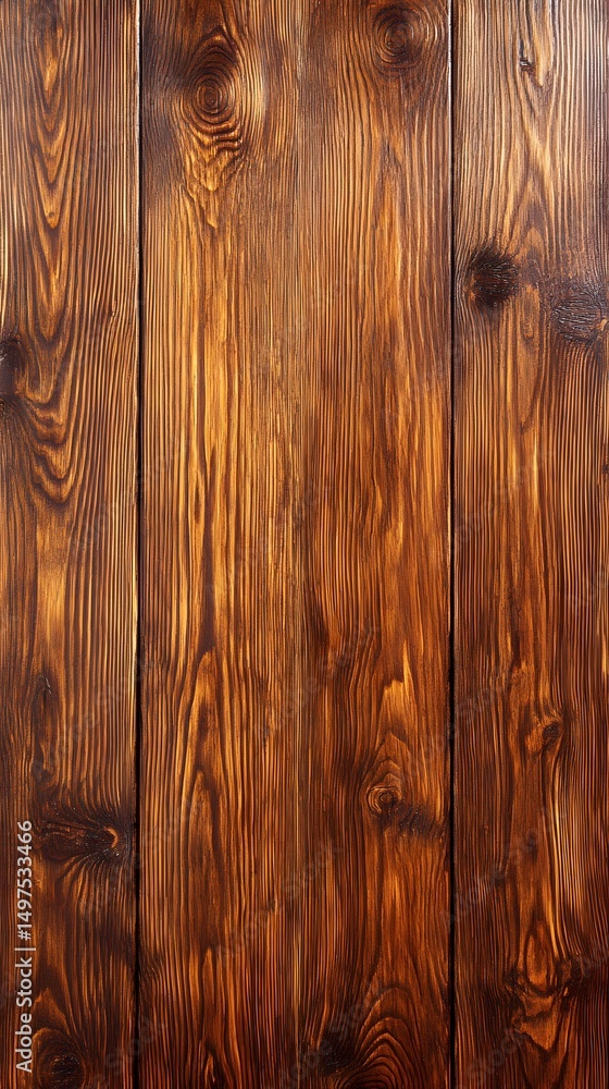 Obraz premium Dark Brown Wood Texture Background Plank Pattern